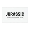 Car Magnet — Jurassic Logo with www.jurassicpoints.co.uk (Black on White) - Jurassic Points