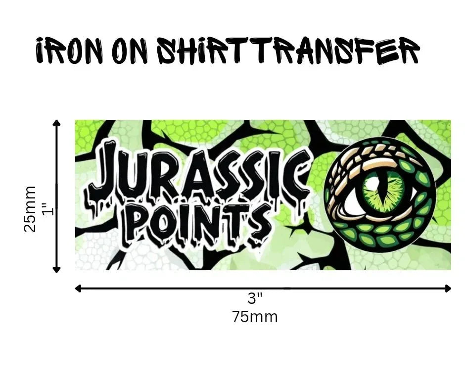 Iron - On Shirt Transfer - Jurassic Points