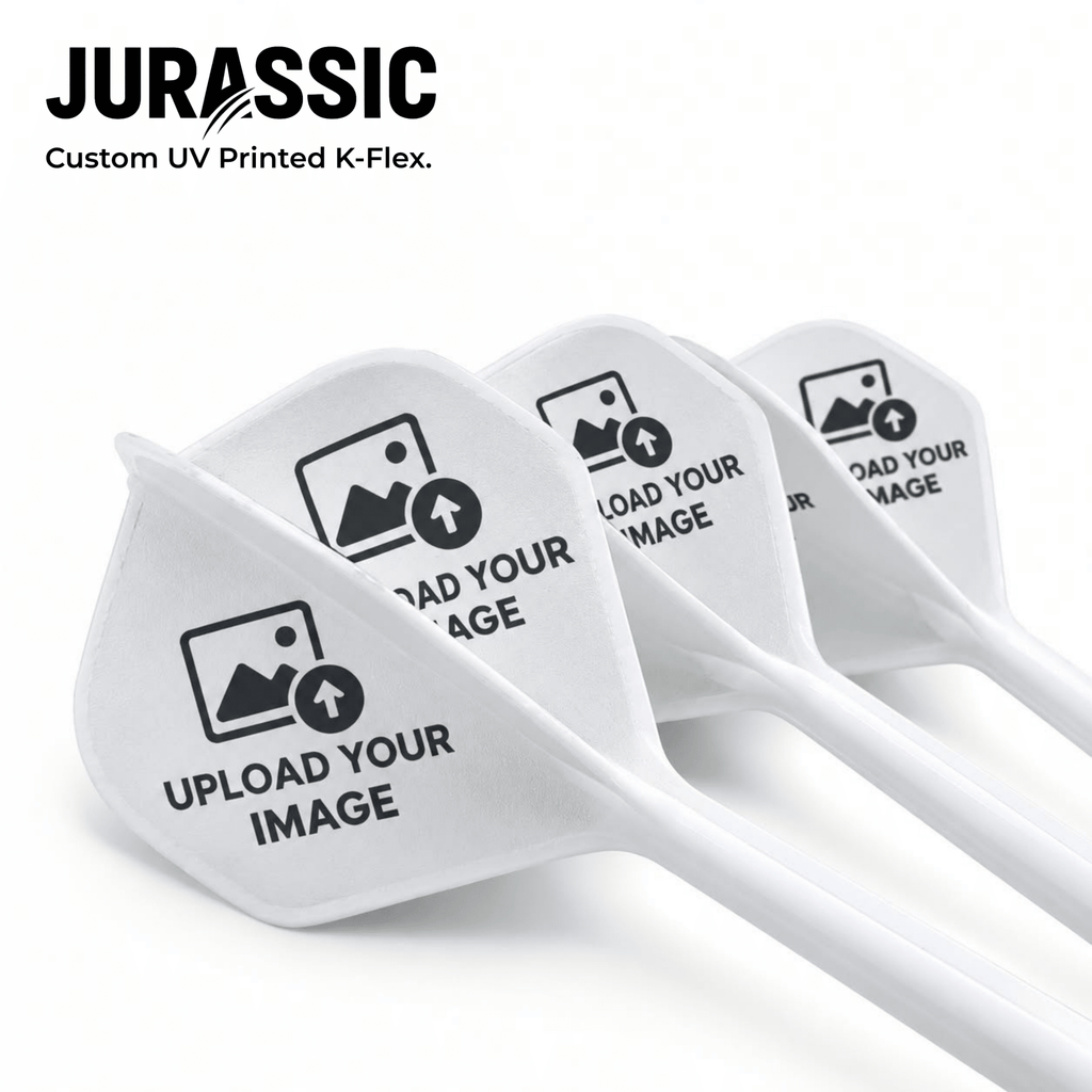 K-Flex Custom UV-Printed Flights — No2 or No6 - Jurassic Darts
