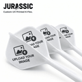 K-Flex Custom UV-Printed Flights — No2 or No6 - Jurassic Darts