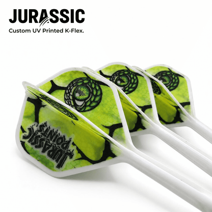 K-Flex Custom UV-Printed Flights — No2 or No6 - Jurassic Darts